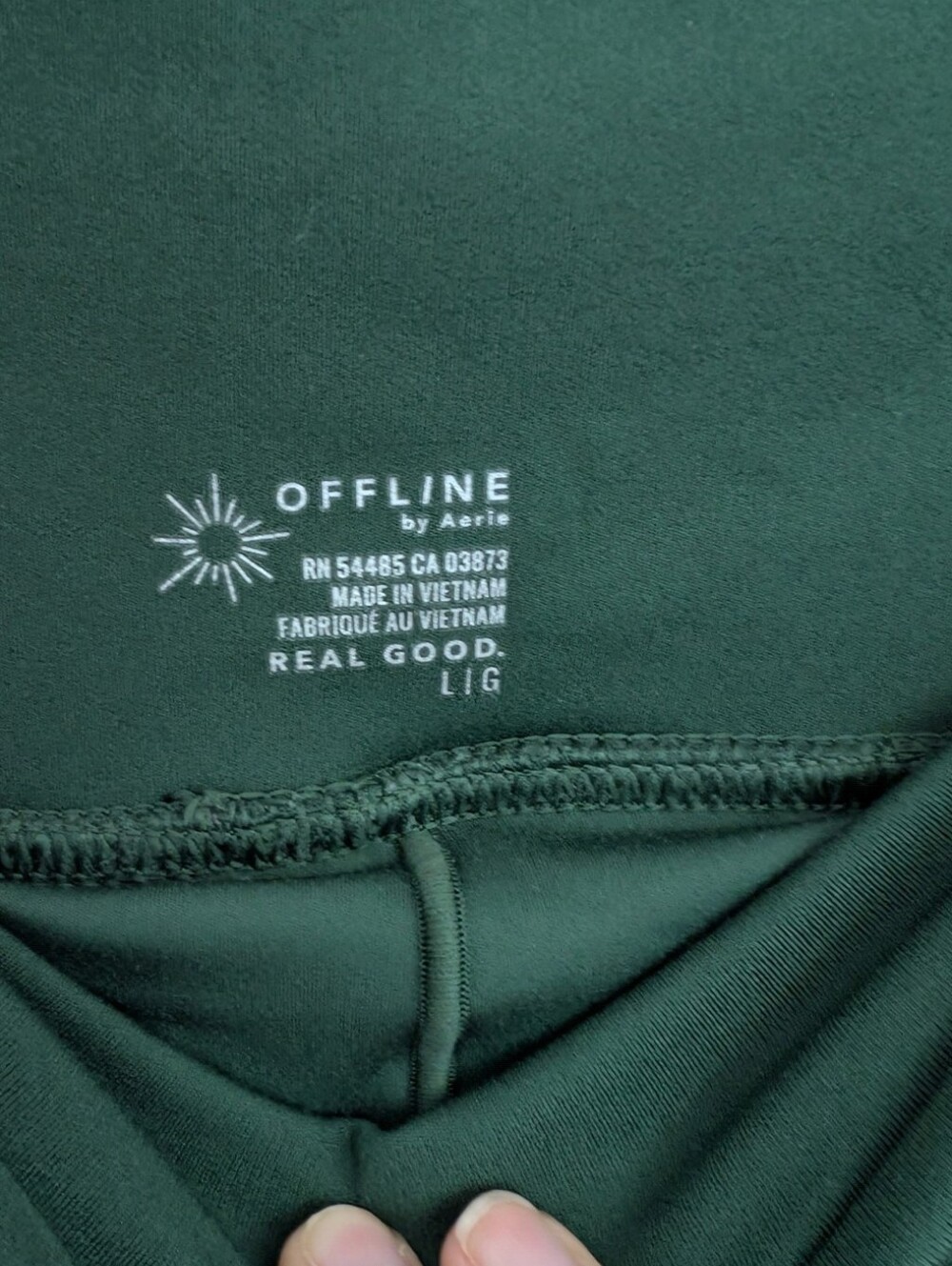 Aerie Tennis Dark Green Pleated Mini Skirt with White Trim Large Skort - Picture 3 of 6